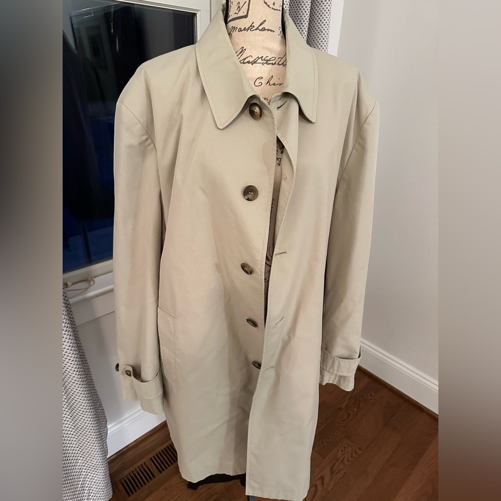 Khaki trench coat